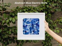 Watercolor Abstract Blue Electric Blots Seamless Pattern Product Image 6