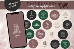 green boho travel instagram highlight covers