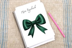 Watercolor Green Bow Clipart Bundle Product Image 3