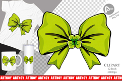 Shamrock Bowtie Clipart Product Image 1