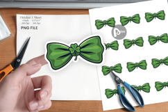 Shamrock Bowtie Sticker Product Image 1