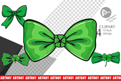 Shamrock Bowtie Clipart Product Image 1