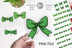 Shamrock Bowtie Sticker Product Image 1