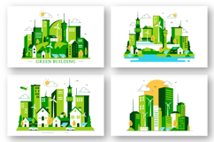10 Green Building Illustration Product Image 2