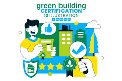 10 Green Building Certification Illustration Product Image 1