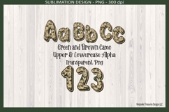 Camo Doodle Alphabet And Numbers, Sublimation Png Product Image 4