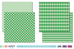 Green Checkered Square Pattern