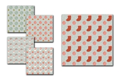 Green Christmas Seamless Pattern Mega Bundle Digital Papers Product Image 4