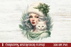 Cozy Green christmas Clipart Sublimation, Christmas PNG Product Image 1