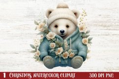 Cozy Green christmas Clipart Sublimation, Christmas PNG Product Image 1