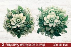 Cozy Green christmas Clipart Sublimation, Christmas PNG Product Image 1