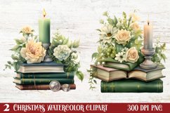 Cozy Green christmas Clipart Sublimation, Christmas PNG Product Image 1