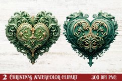 Cozy Green christmas Clipart Sublimation, Christmas PNG Product Image 1