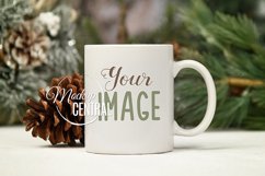 Winter Coffee Mug Glass Cup Mockup Display Drink Product Image 1
