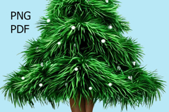 Green Christmas tree Supermodel on fashion runway Sublimate Product Image 2