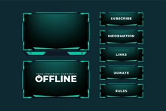 Green Color Live Streaming Overlay Product Image 1