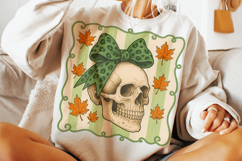 Halloween Coquette Bow PNG, Halloween Skull PNG, Autumn PNG Product Image 3