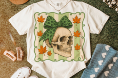 Halloween Coquette Bow PNG, Halloween Skull PNG, Autumn PNG Product Image 5