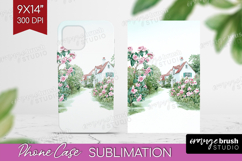 Cottagecore Phone Case PNG - Green Coquette Case PNG Product Image 1