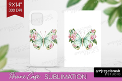 Cottagecore Phone Case PNG - Green Coquette Case PNG Product Image 1