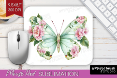 Cottagecore Mouse Pad Sublimation - Green Coquette Mousepad Product Image 1