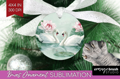 Cottagecore Ornament PNG - Green Coquette PNG Sublimation Product Image 1