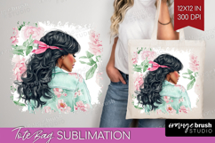 Cottagecore Tote Bag - Green Coquette Tote Bag PNG Product Image 1