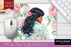 Cottagecore Mouse Pad Sublimation - Green Coquette Mousepad Product Image 1