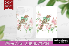 Cottagecore Phone Case PNG - Green Coquette Case PNG Product Image 1