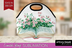Cottagecore Lunch Bag - Green Coquette Lunch Bug PNG Product Image 1