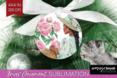 Cottagecore Ornament PNG - Green Coquette PNG Sublimation Product Image 1