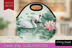 Cottagecore Lunch Bag - Green Coquette Lunch Bug PNG Product Image 1