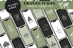 green countries instagram highlight icons
