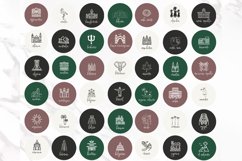 green countries instagram story icons illustration