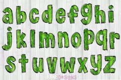 Monster Doodle Font | Alphabet clipart Halloween PNG Letter Product Image 3