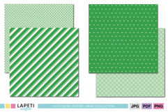 Green Diamond Grid Scrapbook Paper