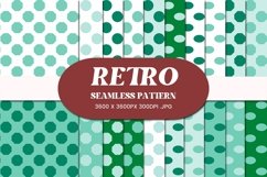 Green Dot Octagon Oval Seamless Pattern Product Image 1