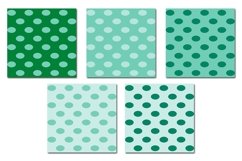 Green Dot Octagon Oval Seamless Pattern Product Image 5