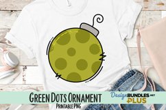 Green Dots Ornament Sublimation PNG Product Image 1