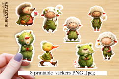 Stickers Whimsical Hello Spring. Children's stickers. Product Image 1