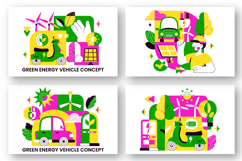 10 Green Energy Vehicle Illustration Product Image 2