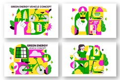 10 Green Energy Vehicle Illustration Product Image 3