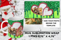 Heart Christmas Sublimation Photo Mug Wrap Product Image 2
