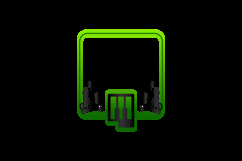 Green gradient frame with piano icon design Product Image 2