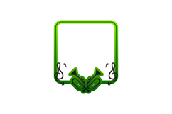 Green gradient frame with trumpet icon design Product Image 1