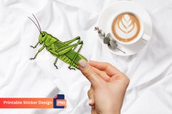 Grasshopper Sticker, Grasshopper Wall Art Sticker Product Image 1
