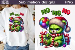 Funny Grumpy Bear T Shirt | Sarcastic Christmas Sublimation Product Image 1