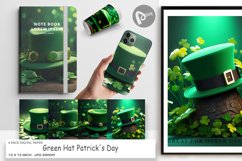 Digital Paper Hat Patrick's Day Product Image 1