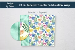 teal Heart Add Your Name Tumbler Wrap for sublimation