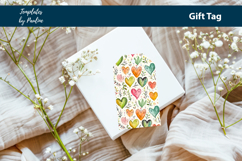 Green Heart Printable Heart Product Label